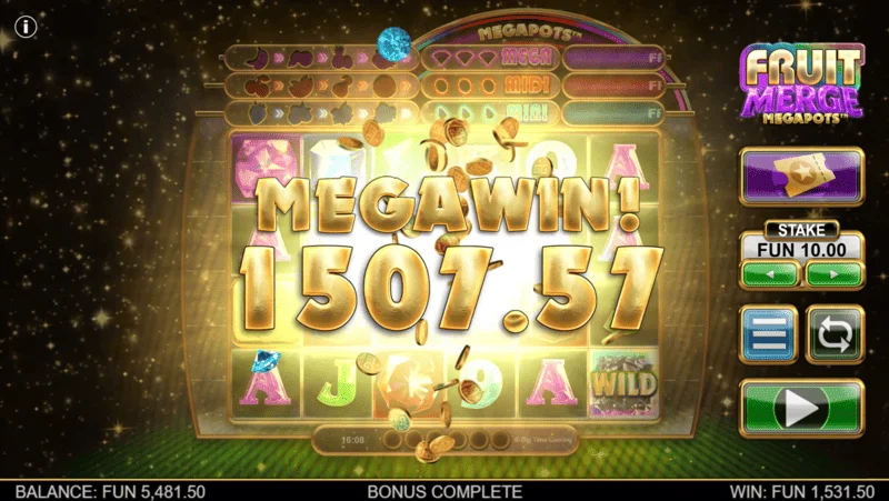 Fruit Merge Megapots - grande vitória na rodada